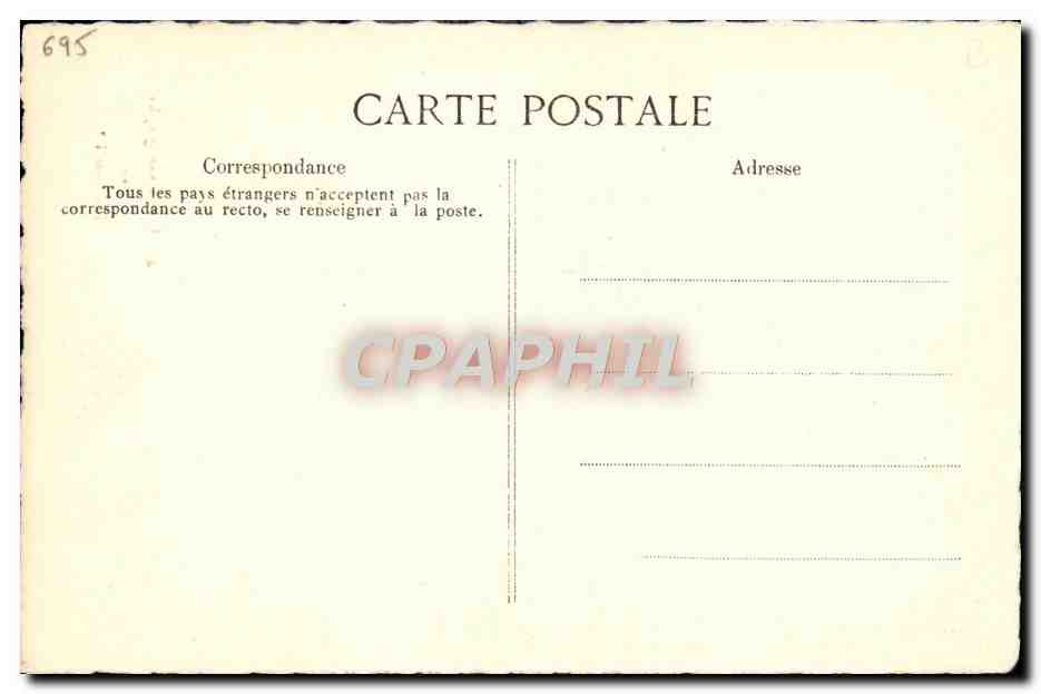 CPA Lettre de Francois 1er — Rückseite