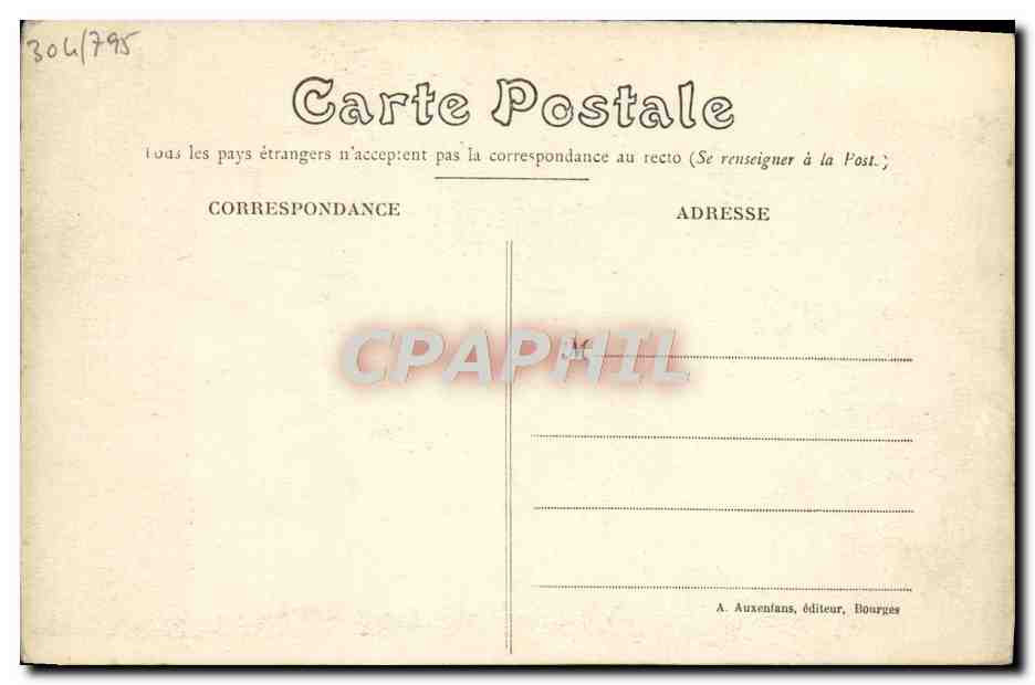 CPA Lettre Jacques Coeur  — Verso