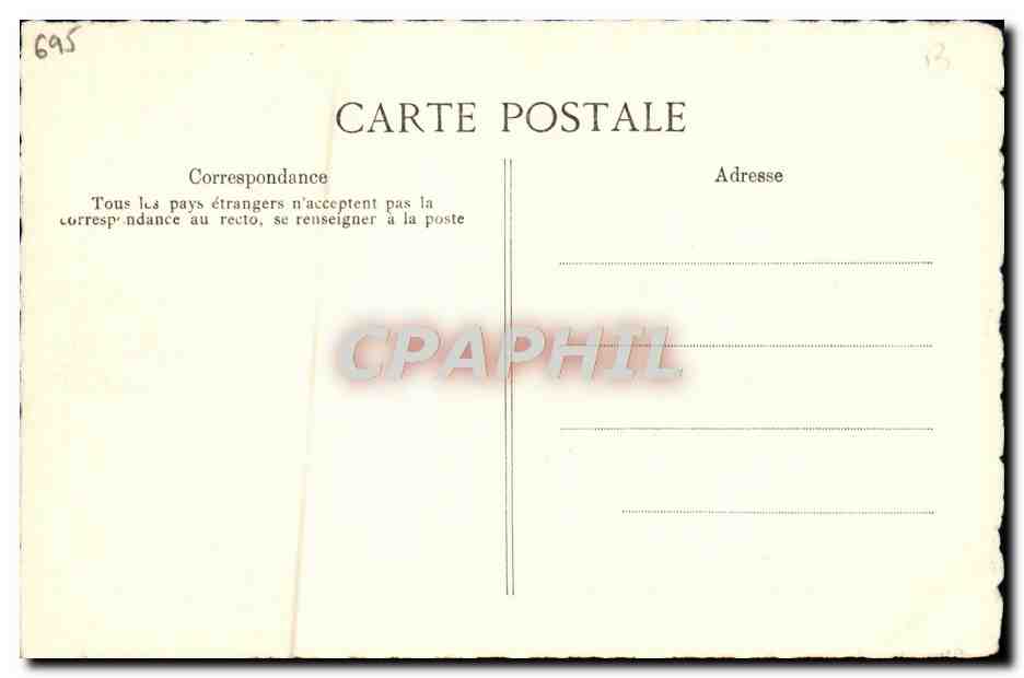 CPA Lettre de Carnot  — Verso