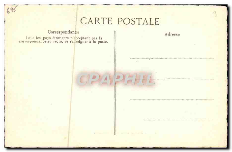 CPA Dernier billet de Robespierre — Rückseite