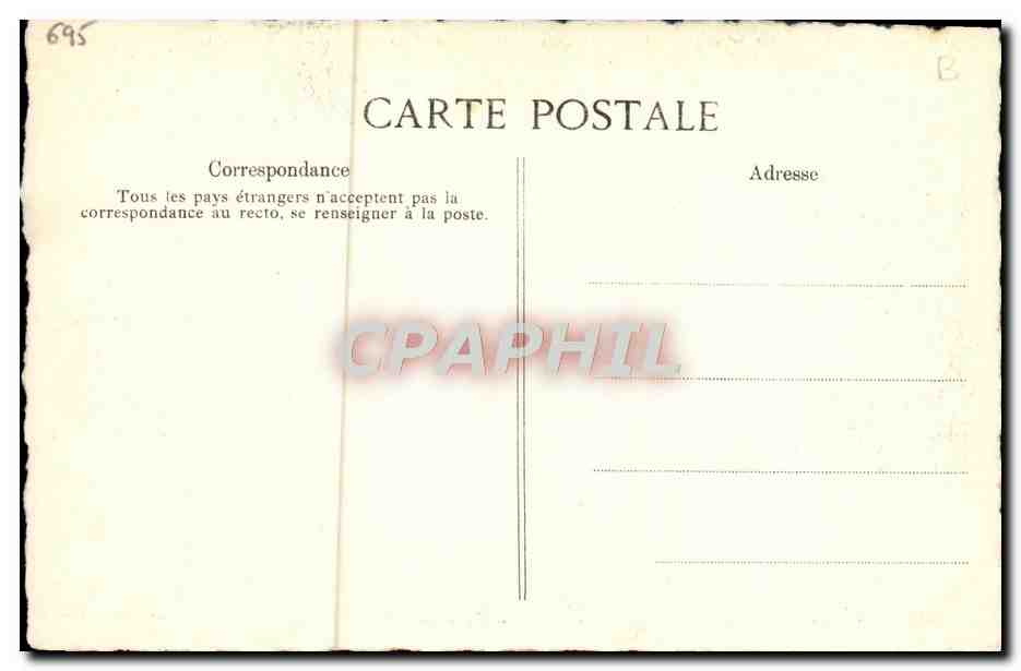 CPA Testament de Louis XVI dans la tour du temple 1792 — Rückseite