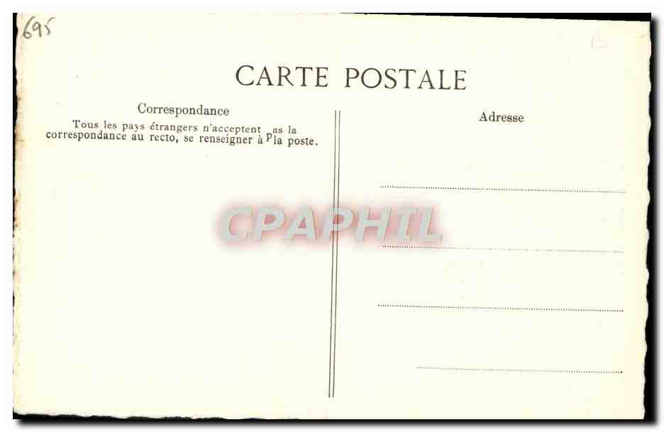 CPA Lettre d'Anne de la Rochejaquelein 1791Revolution — Rückseite