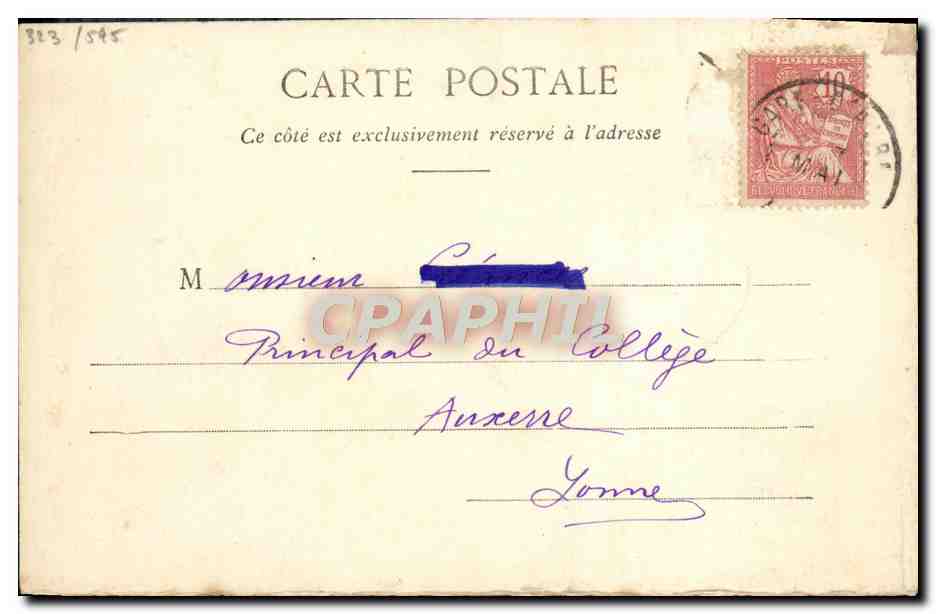 CPA Bonaparte Napoleon 1er — Rückseite