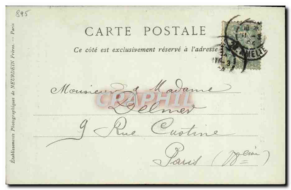 CPA Bonaparte Napoleon 1er Commission de general en chef d'armee donnee a Kleber — Rückseite
