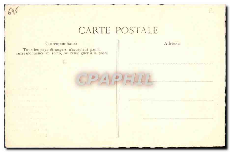 CPA lettre de Bonaparte au comte de Provence Napoleon 1er — Rückseite