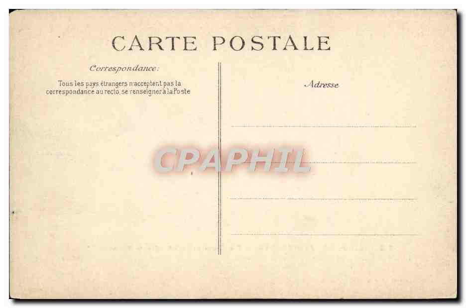 CPA Palais de Fontainebleau Fac simile de l'abdication de Napoleon 1er — Rückseite