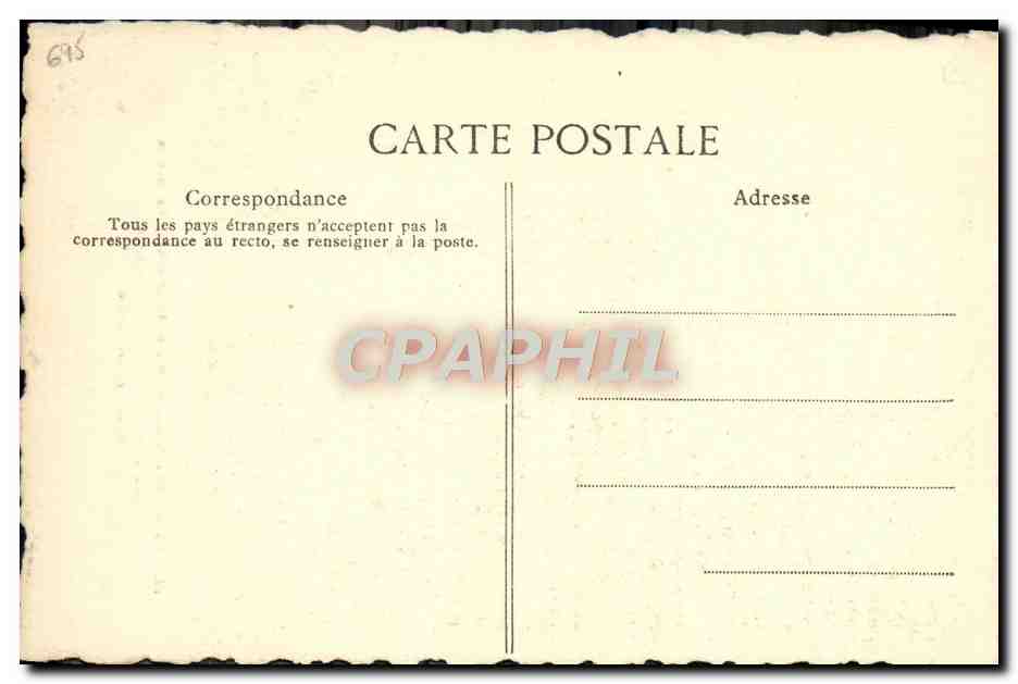 CPA Derniere lettre de Marie Antoinette Conciergerie Paris Revolution — Rückseite
