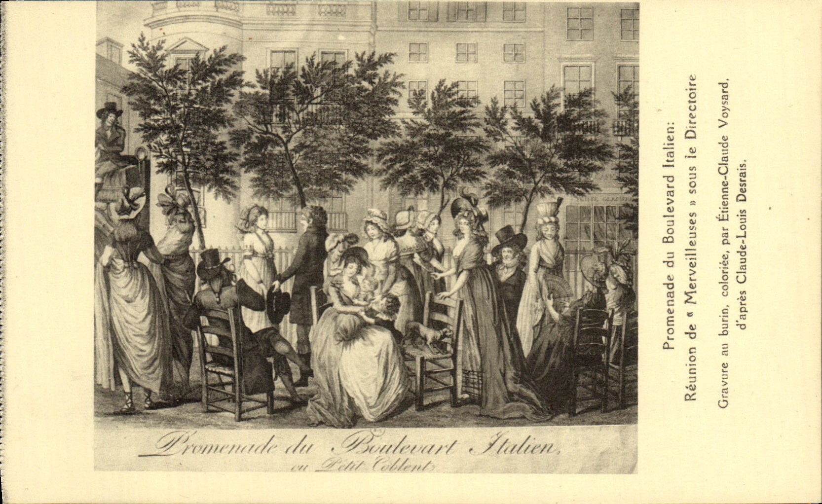 CPA Revolution Promenade de Merveilleuses sous le Directoire 