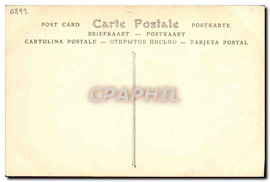 CPA Seance du Tribunal revolutionnaire Guillotine — Verso