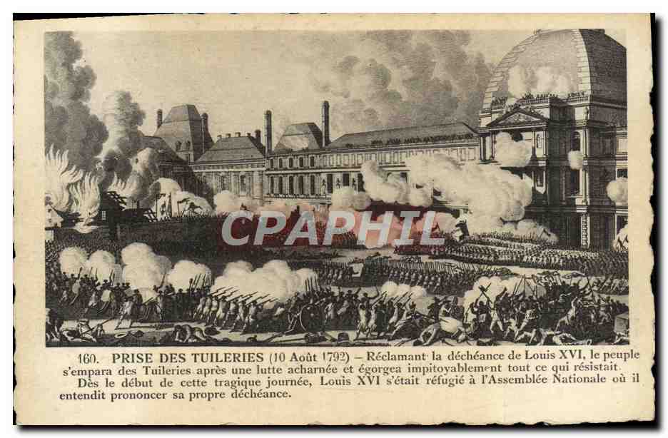 Prise des Tuileries (10 Août 1792) — Éditeur ELD, n° 460