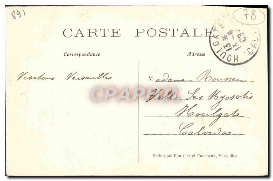 CPA Musee de Versailles Louis XVII Vigee lebrun — Verso
