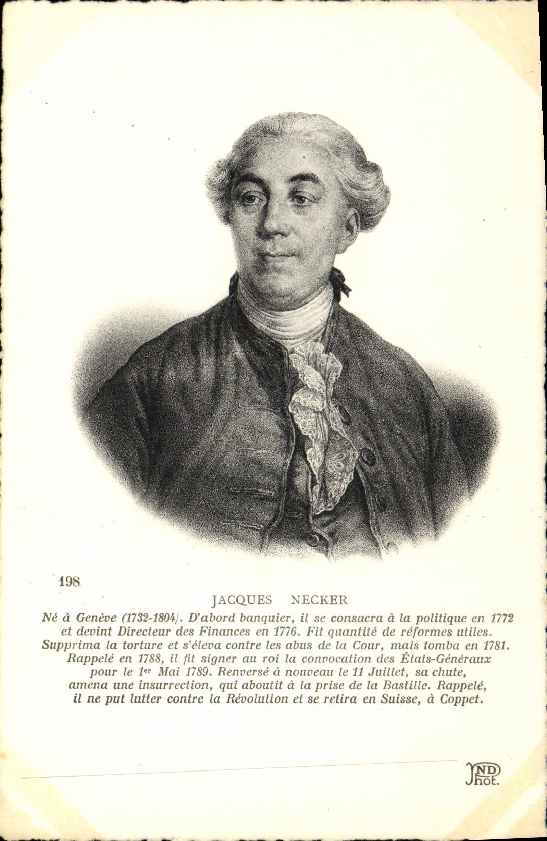 CPA Jacques Necker Geneve Banquier