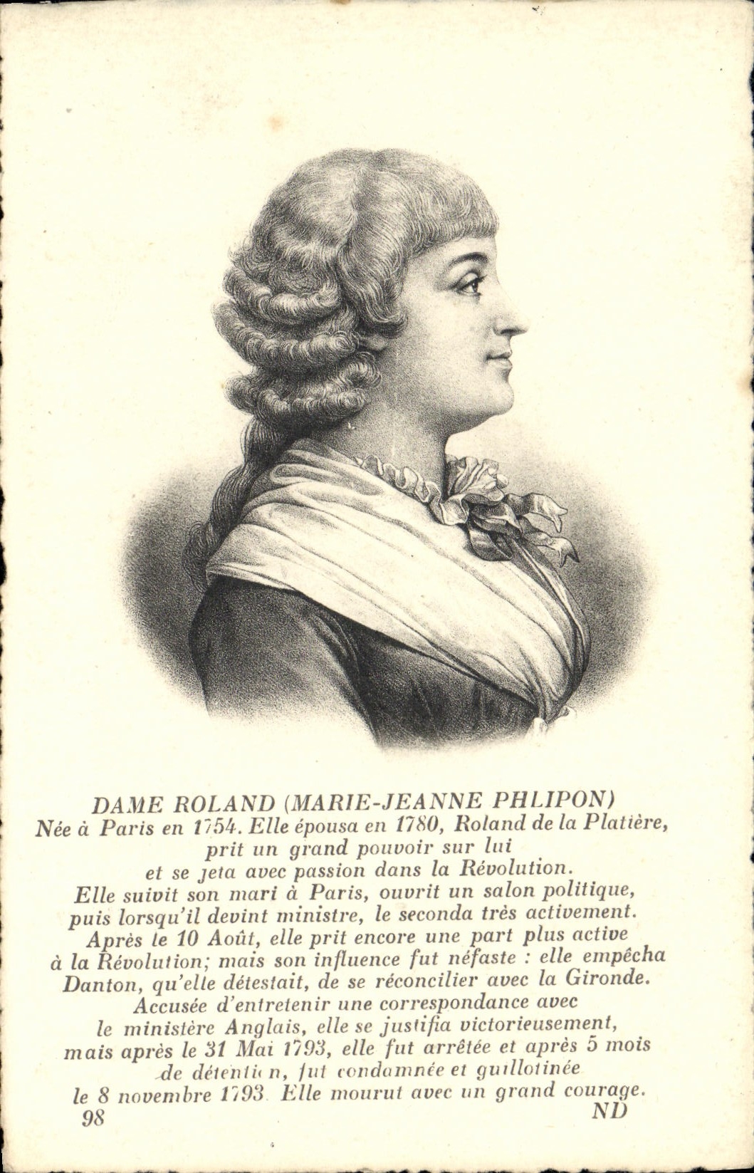 CPA Dame Roland Marie Jeanne Philipon 