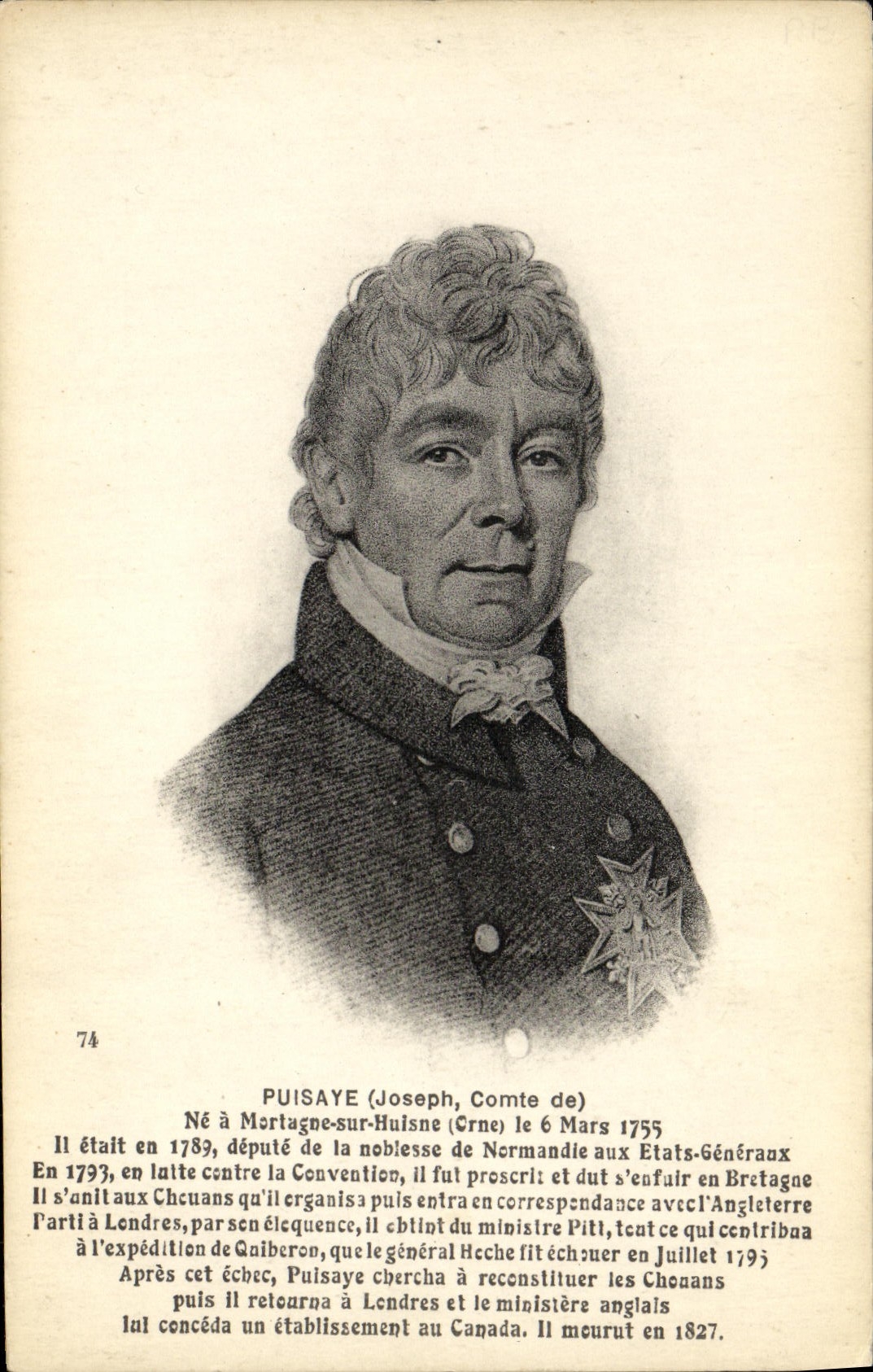 CPA Puisaye Mortagne sur Huisne Depute de la noblesse de Normandie