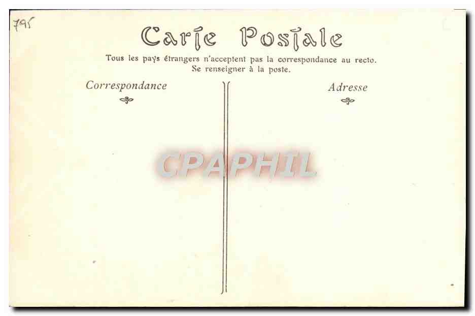 CPA Marquis de Lescure — Verso