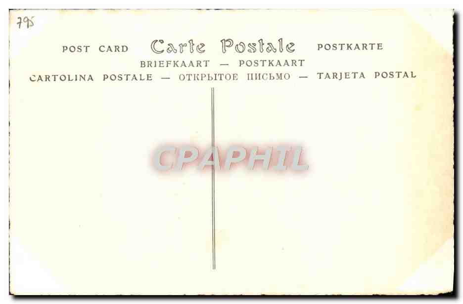 CPA Prince Joseph Poniatowski Varsovie neveu du roi Stanislas II — Verso