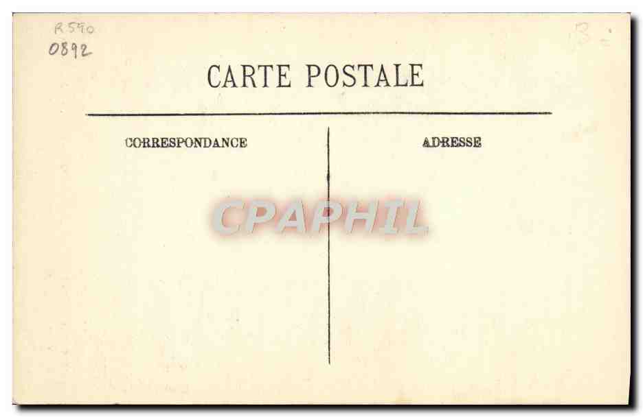 CPA Paris Chapelle expiatoire boulevard Haussmann Marie Antoinette — Verso