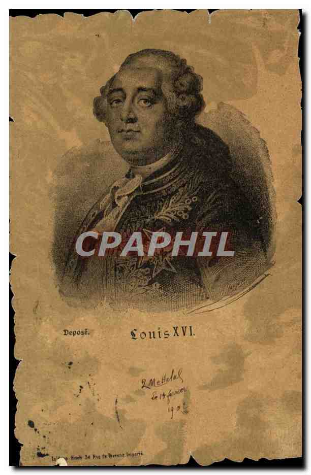 CPA Louis XVI Roi de France