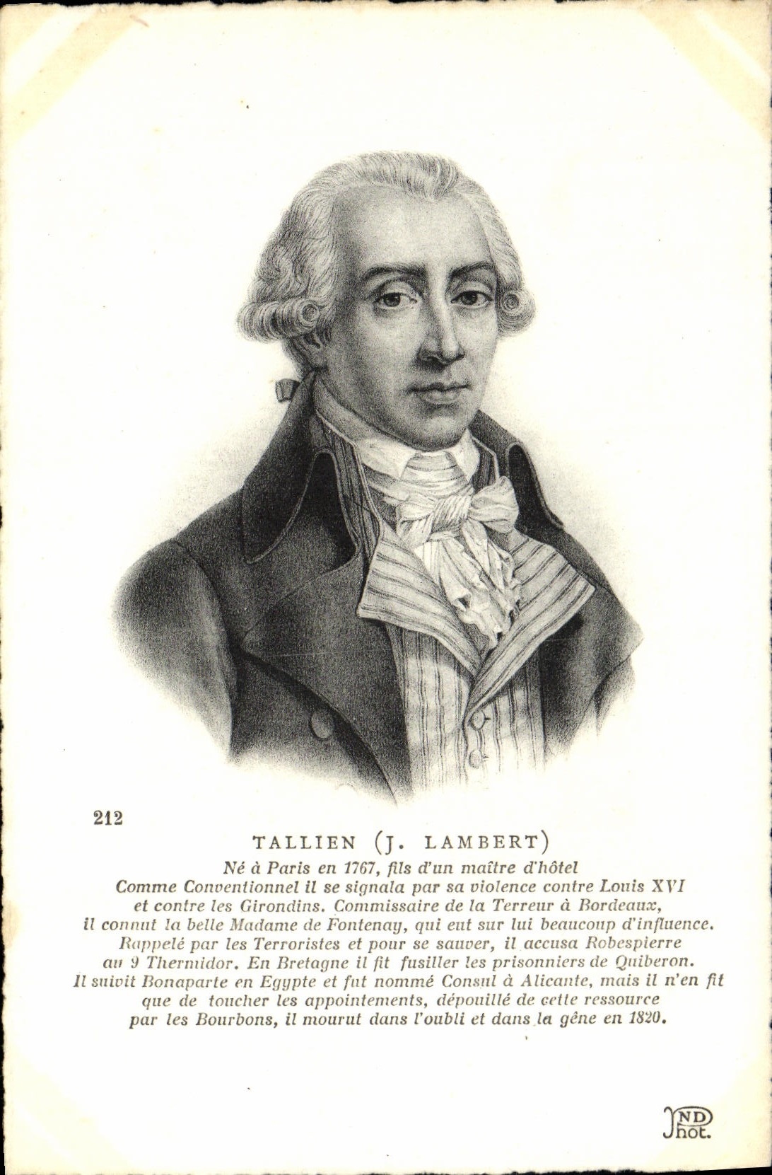 CPA Tallien 
