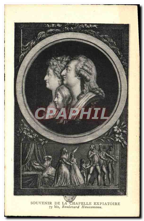 CPA Souvenir de la Chapelle Expiatoire Boulevard Haussmann paris 