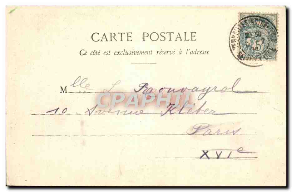 CPA Musse de Versailles Marie Antoinette — Rückseite