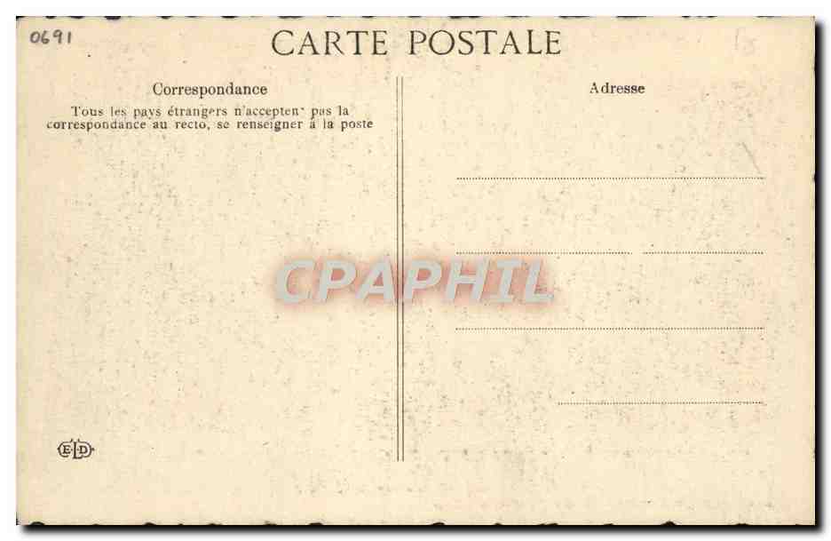 CPA Assassinat de Marat 13 juillet 1793 — Verso