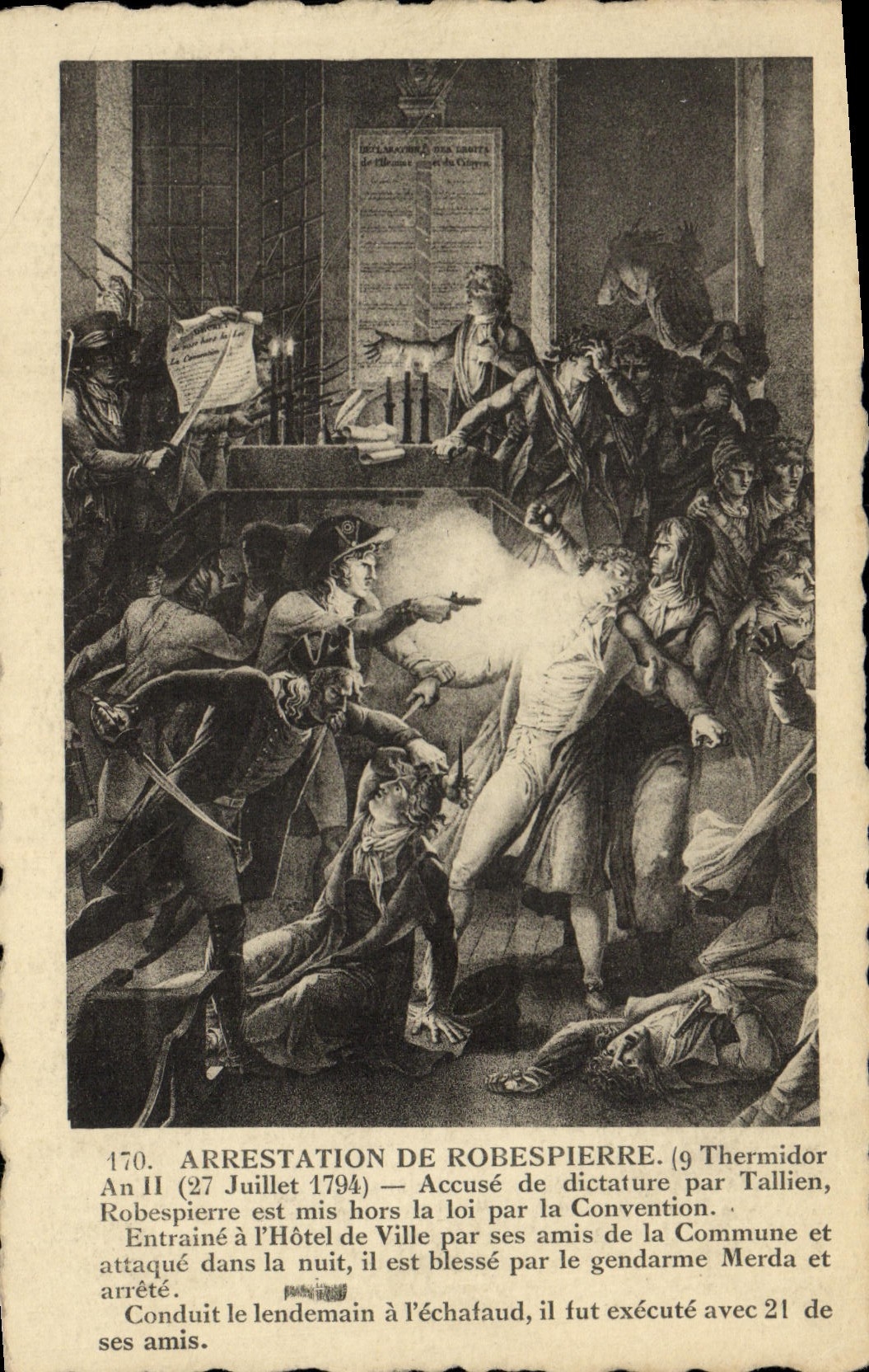 CPA Arrestation de Robespierre 