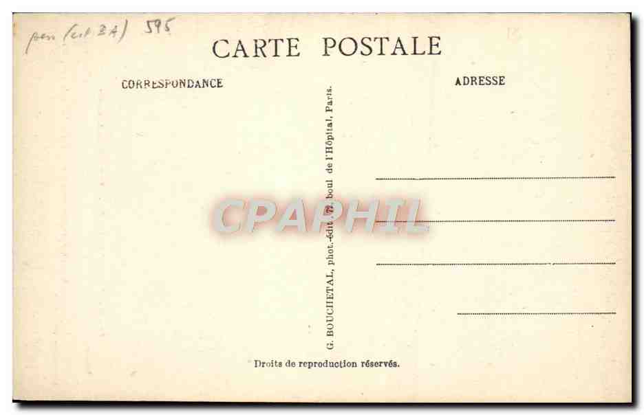 CPA Musee Carnavalet Portrait de J Bailly Maire de Paris  — Verso