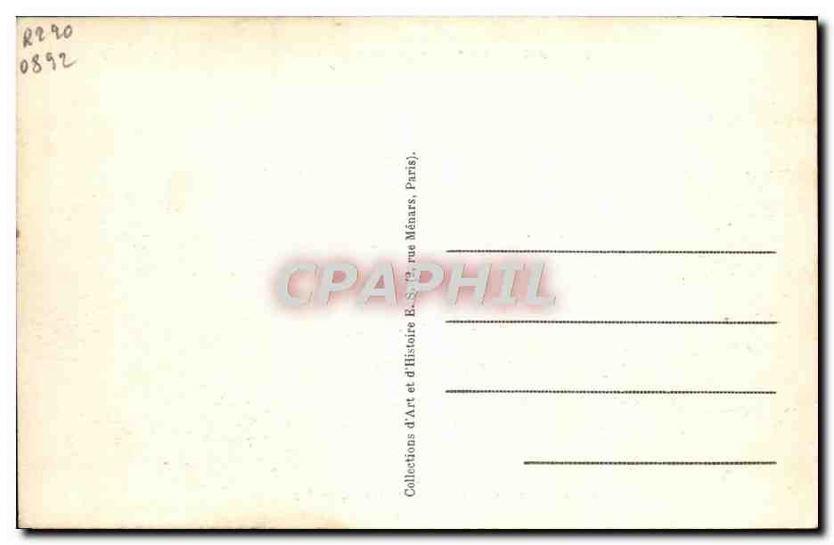 CPA Execution de Madame Roland le 9 novembre 1793 Revolution — Rückseite