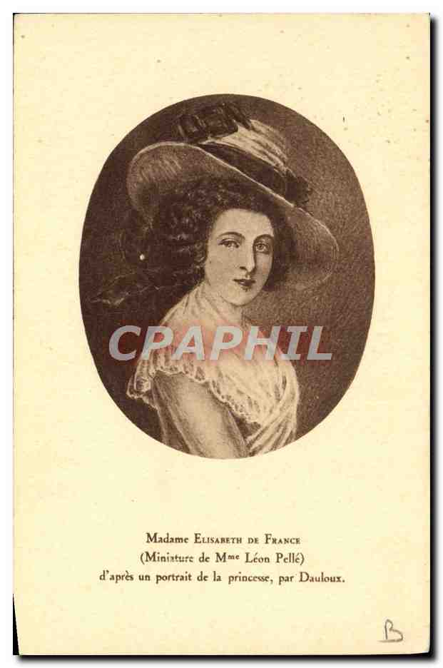 CPA Madame Elisabeth de France 