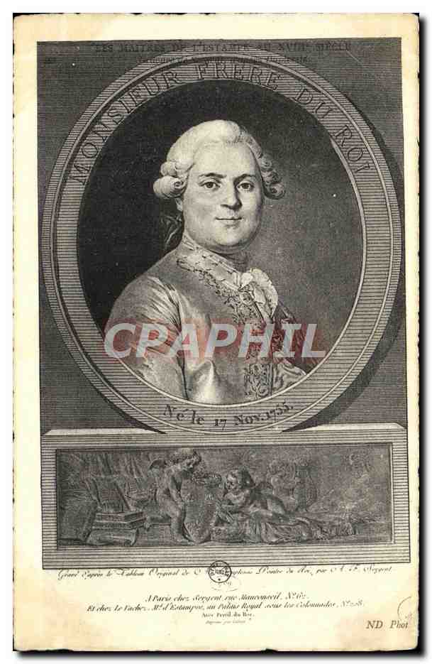 CPA Monsieur Frere du roi
