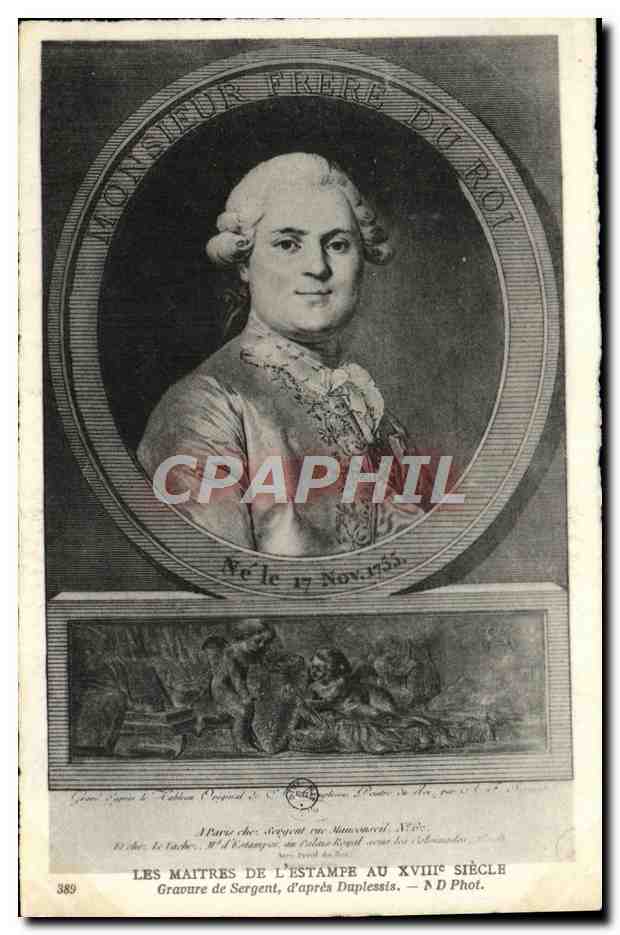 Portrait de Monsieur l'Abbé du Roi — Les Maîtres de l'Estampe au XVIIIe siècle — N.D. Phot. N° 389
