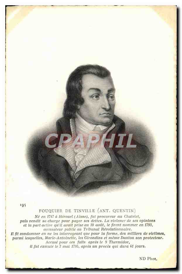 CPA Fouquier de Tinville Herouel Procuteur au Chatelet