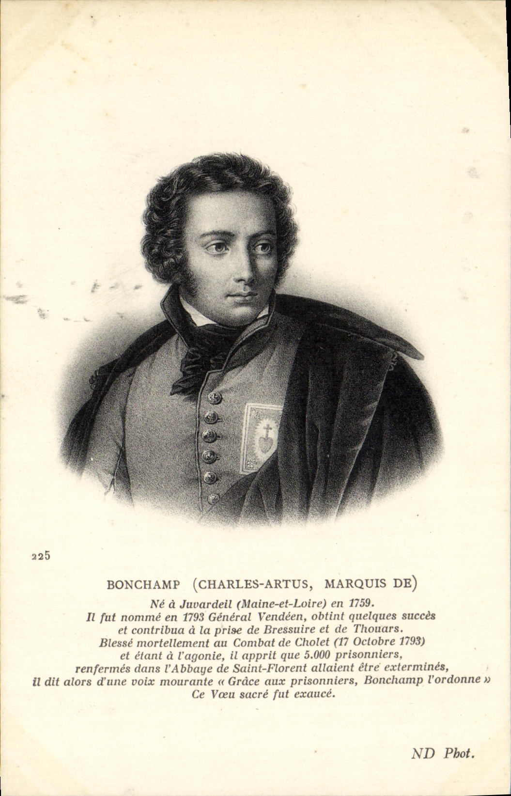 CPA Bonchamp Charles Artus Marquis de 