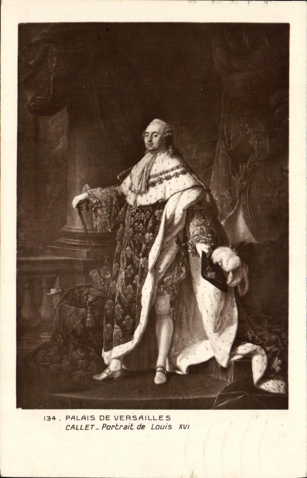 Palais de Versailles — Portrait de Louis XVI — Callet, n° 134