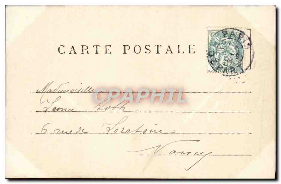 CPA Fantaisie Femme — Verso