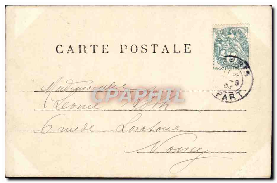 CPA Fantaisie Femme — Rückseite