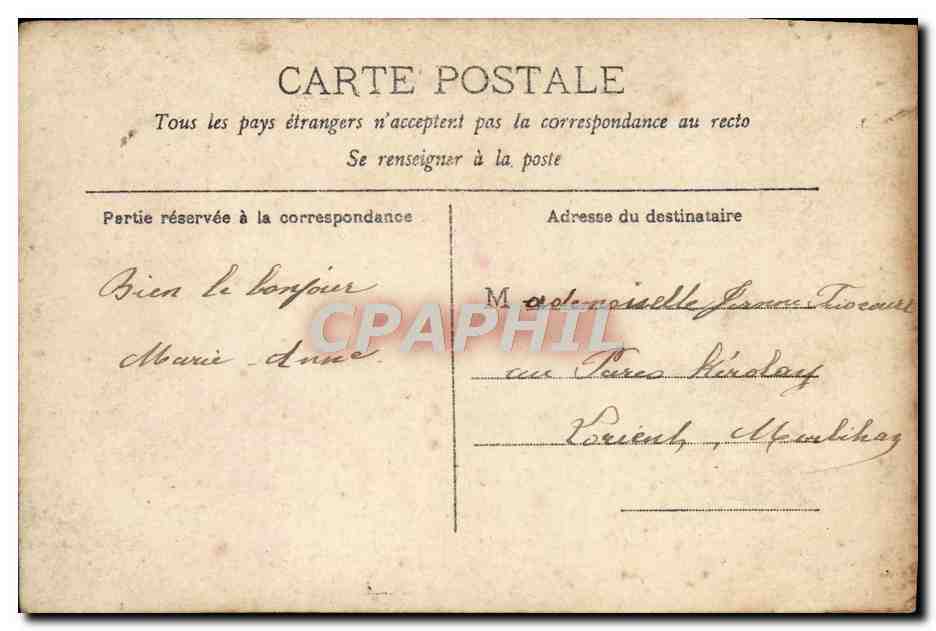CPA Fantaisie Femme De Mornand — Rückseite