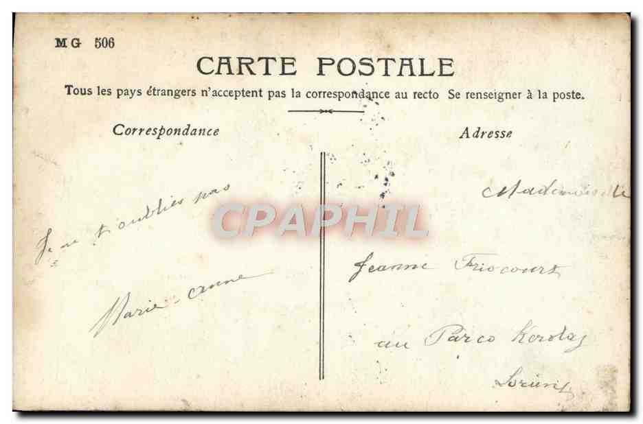 CPA Fantaisie Femme Lea Piron — Rückseite