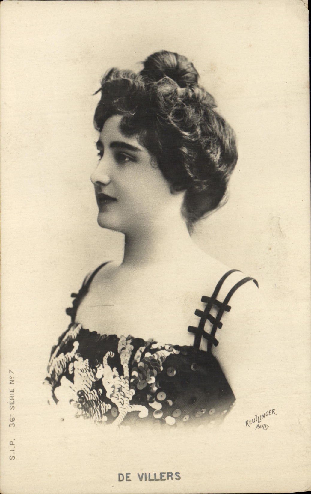 De Villiers — portrait de profil — Reulinger, Paris, S.I.P. Série N°7