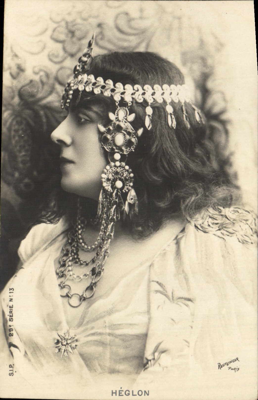 Héglon — Portrait in Oriental Costume — Reutlinger Paris, S.I.P. Series No. 13