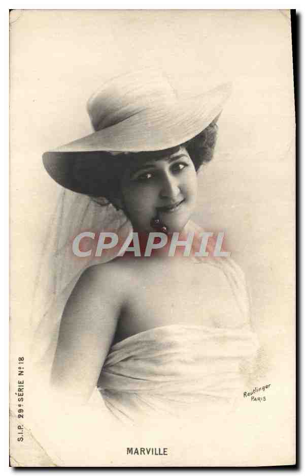 CPA Fantaisie Femme Marville