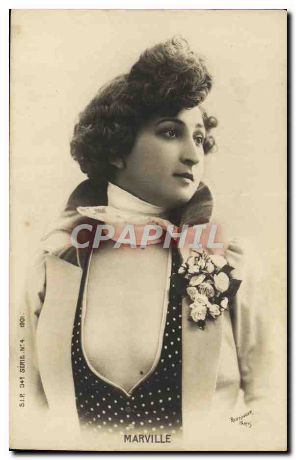 Marville — Portrait de femme en costume à col montant — S.I.P. Série N°4, 1901