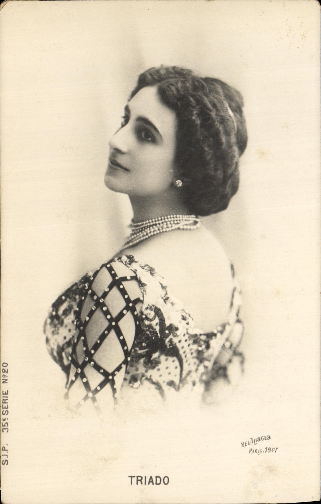 Triado — Portrait de la chanteuse — Reutlinger, Paris, 1907