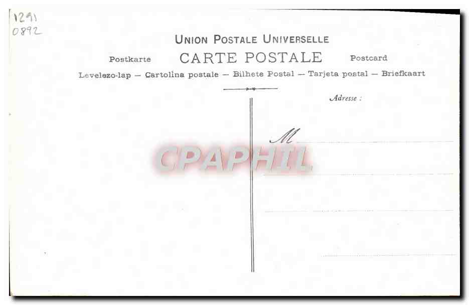 CPA Collection artistique Vin Desiles Jean Perier Opera Comique Paris — Rückseite