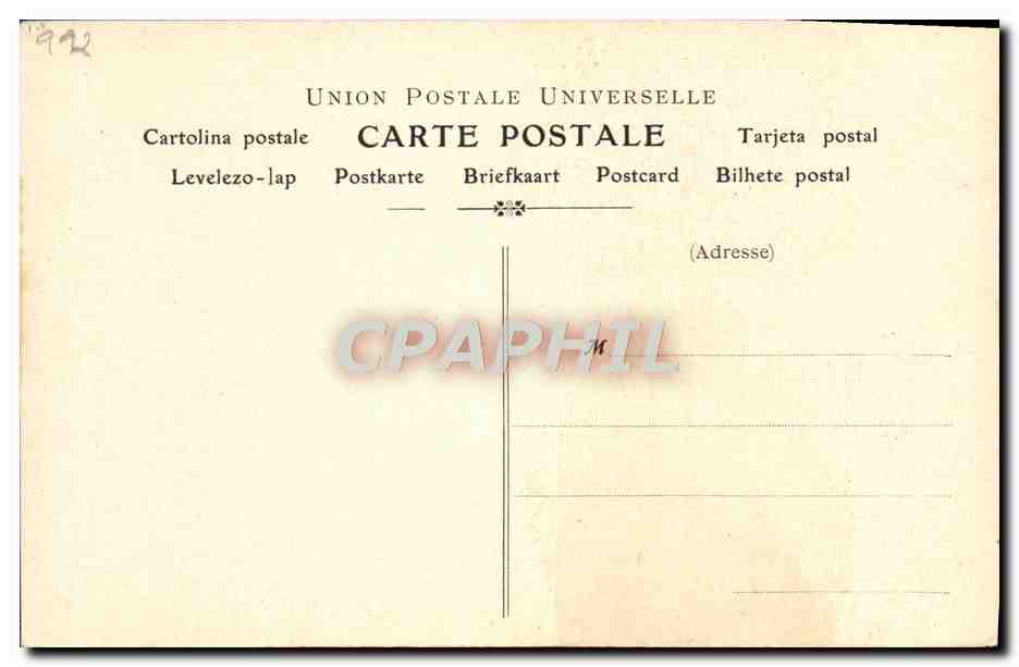 CPA Collection artistique Vin Desiles Allard opera Comique Paris  — Rückseite