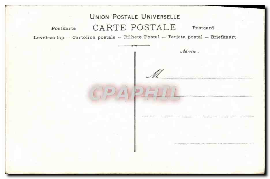 CPA Collection artistique Vin Desiles Cappellani Theatre — Rückseite
