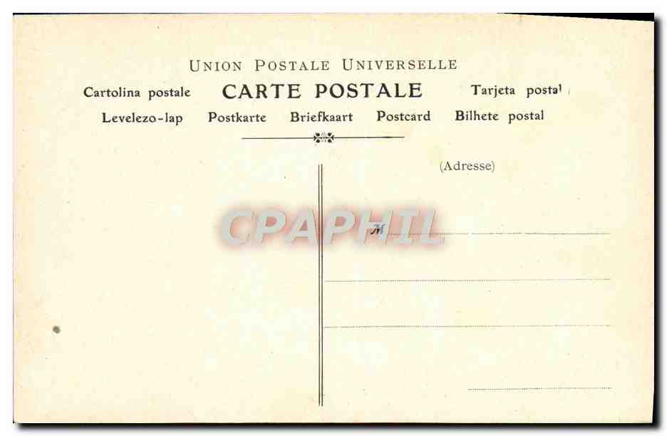 CPA Collection artistique Vin Desiles Fursy — Rückseite