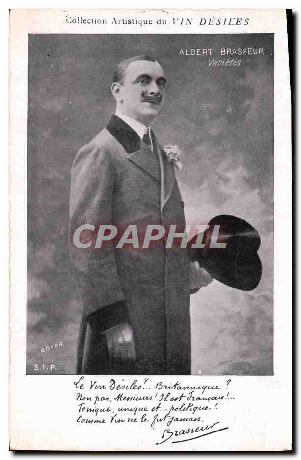 CPA Collection artistique Vin Desiles Albert Brasseur VArietes