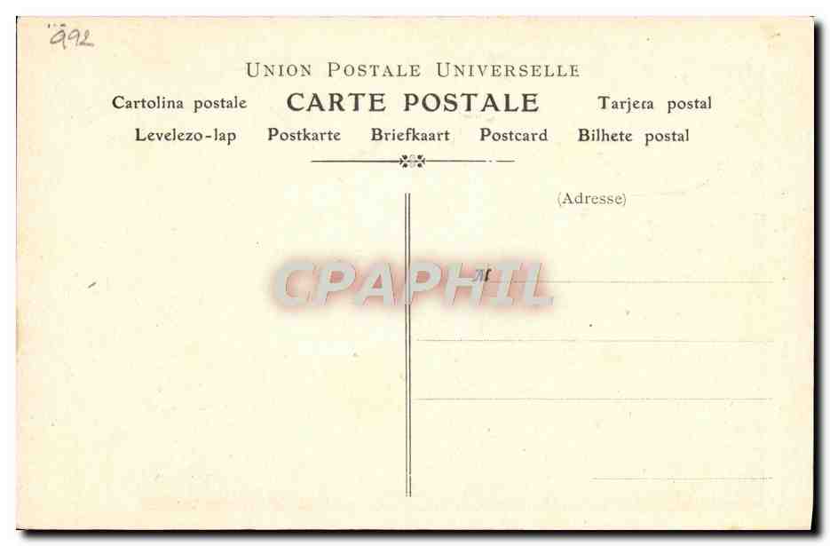 CPA Collection artistique Vin Desiles Dufranne Opera Comique — Rückseite